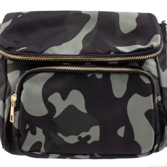 K. Carroll Nylon Messenger Crossbody or Shoulder Bag in Camouflage - NWT - Picture 3 of 3